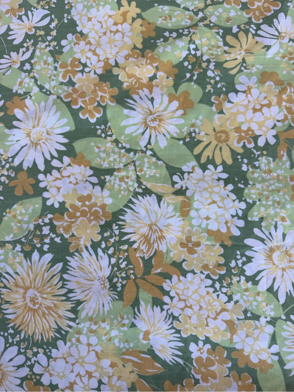 VTG Springmaid Wondercale Daisy Floral Flower Power Double Sheet Set Cutter READ - Picture 3 of 16
